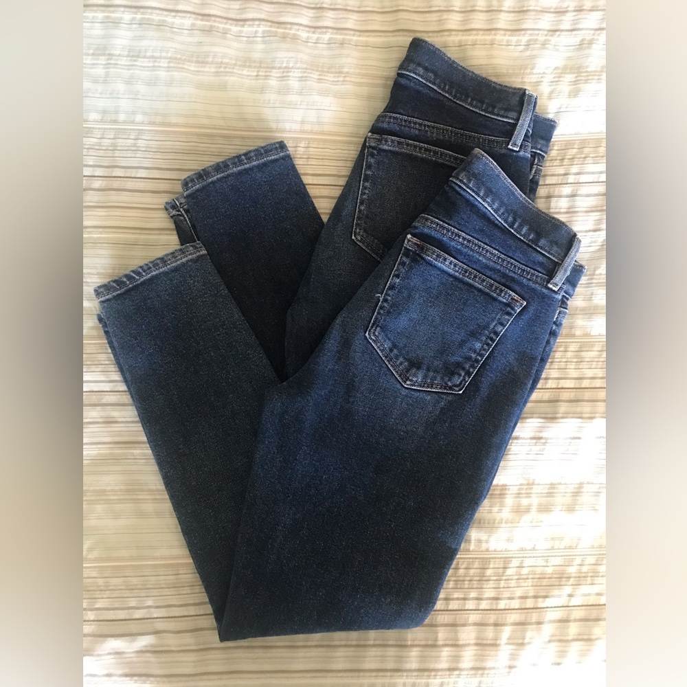 Ann Taylor Loft Skinny Jeans (2) High Waisted 2P Medium Stone Wash EUC